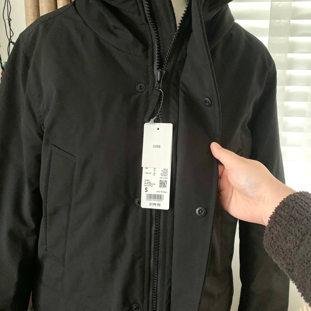 Uniqlo Ultra Warm Hybrid Down Coat in Black - Picture 4 of 14